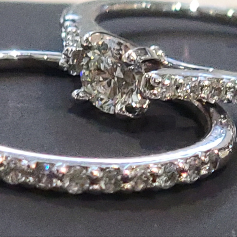 Women’s wedding ring and band